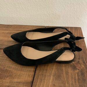 Black Saks Fifth Ave Flats size 7.5 women’s